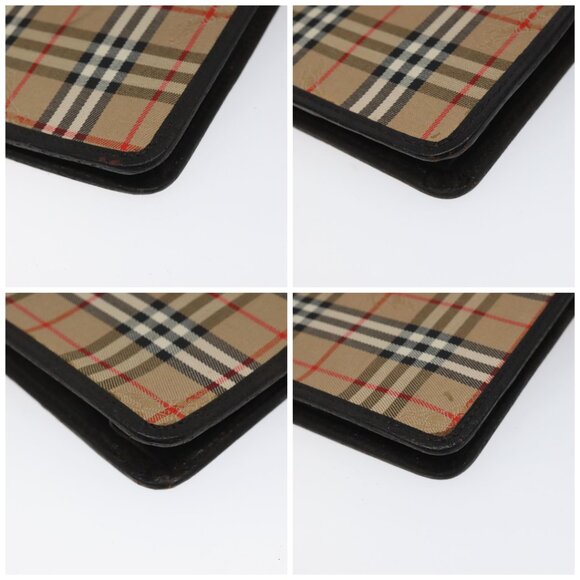 Burberrys Nova Check Clutch Bag Canvas Beige Brown Auth 114735 - Picture 12 of 12